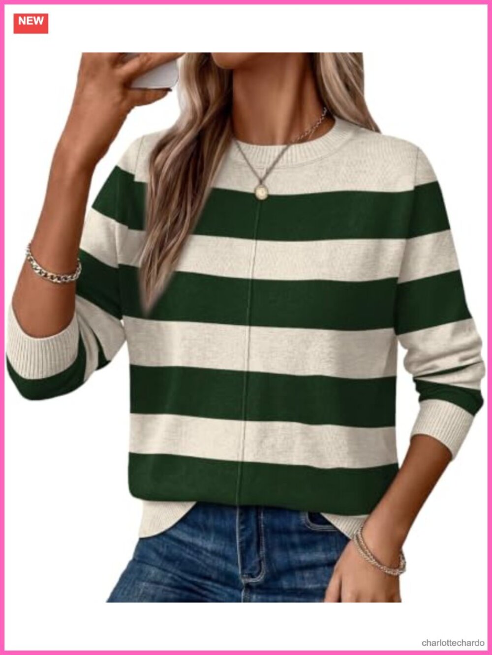 Women's Cozy Crew Neck Long Sleeve Soft Pullover Sweater